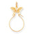 10k Yellow Gold Filigree Butterfly Charm hide-image