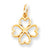 10k Yellow Gold SHAMROCK Charm hide-image