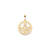 Solid Masonic Symbol Charm in 10k Yellow Gold