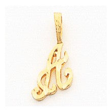 10k Yellow Gold Initial H Charm hide-image