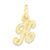 Initial K Charm in 10k Yellow Gold