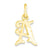 10k Yellow Gold Initial A Charm hide-image