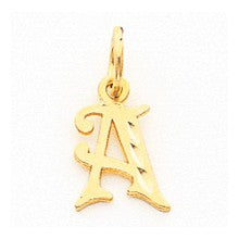 10k Yellow Gold Initial E Charm hide-image