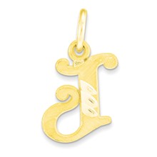 10k Yellow Gold Initial J Charm hide-image