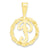 Initial P Charm in 10k Yellow Gold