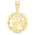 10k Yellow Gold Initial R Charm hide-image