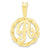 Initial R Charm in 10k Yellow Gold