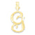 10k Yellow Gold Initial G Charm hide-image