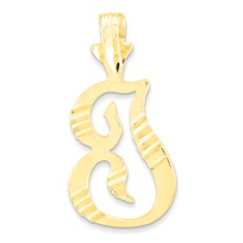 10k Yellow Gold Initial I Charm hide-image