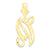 Initial N Charm in 10k Yellow Gold