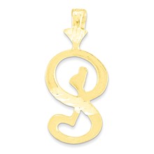 10k Yellow Gold Initial S Charm hide-image