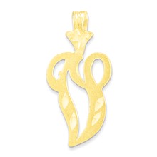 10k Yellow Gold Initial V Charm hide-image