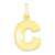 10k Yellow Gold Initial C Charm hide-image