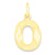 Initial O Charm in 10k Yellow Gold