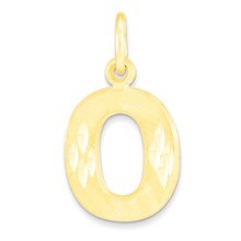 10k Yellow Gold Initial O Charm hide-image