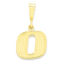 10k Yellow Gold Initial O Charm hide-image
