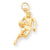 10k Yellow Gold BASKETBALL PLAYER Charm hide-image