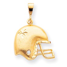 10k Yellow Gold FOOTBALL HELMET Charm hide-image