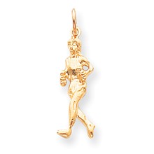 10k Yellow Gold Solid Runner Charm hide-image