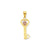 I Love You Key Charm in 10k Gold Two-tone