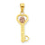 10k Gold Two-tone I Love You Key Charm hide-image