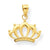 10k Yellow Gold Crown Charm hide-image