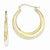 10k Yellow Gold Polished Hollow Classic Earrings