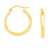 10k Yellow Gold Polished Hoop Earrings