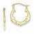 10k Yellow Gold Dolphin Heart Hollow Hoop Earrings