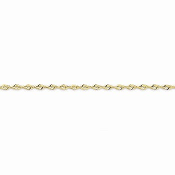 10K Yellow Gold Diamond-Cut Extra-Lite Rope Chain