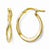 10k Yellow Gold Yellow Gold Polished Hinged Hoop Earrings