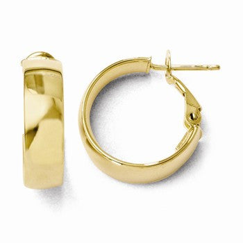 10k Yellow Gold Yellow Gold Polished Hoop Earrings