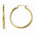 10k Yellow Gold Polished Hinged Hoop Earrings