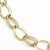 10K Yellow Gold Polished and Textured Link Bracelet