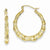 10k Yellow Gold Polished Hollow Classic Earrings