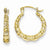 10k Yellow Gold Polished Hollow Classic Earrings