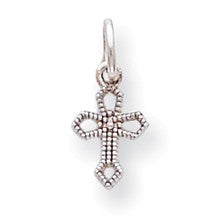 10k White Gold PASSION CROSS Charm hide-image