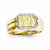 10k Yellow Gold Men's Diamond DAD Ring