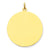 10k Yellow Gold Plain .013 Gauge Circular Engravable Disc Charm hide-image