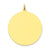 10k Yellow Gold Plain .018 Gauge Circular Engravable Disc Charm hide-image