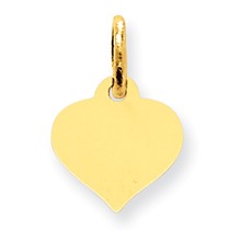 10k Yellow Gold Heart Disc Charm hide-image