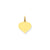 Heart Disc Charm in 10k Yellow Gold