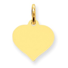 10k Yellow Gold Heart Disc Charm hide-image