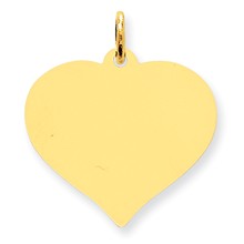 10k Yellow Gold Heart Disc Charm hide-image