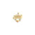 Two-Tone Special Grandma Heart Charm in 10k Yellow Gold