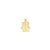 Solid Two Girls Charm in 10k Yellow Gold