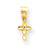 10k Yellow Gold Polished Cross Charm hide-image