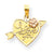 10k Gold Two-Tone I Love You Heart Charm hide-image