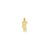 Solid Diamond-cut Girl Softball Player Charm in 10k Yellow Gold