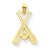 10k Yellow Gold Baseball Charm hide-image